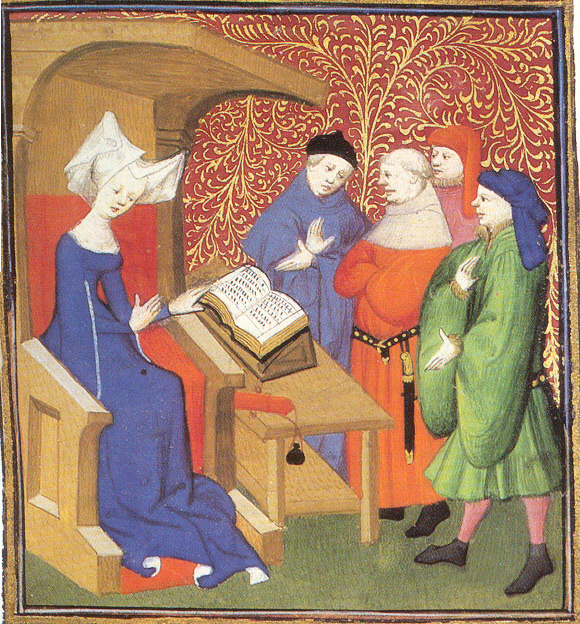 Christine de Pizan en su scriptorium (c. 1413, Taller de Christine de Pizan) | British Library